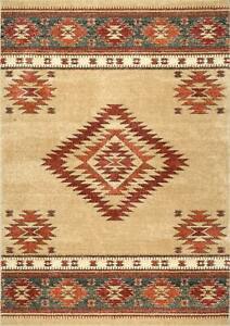 Photo 1 of Beige Southwestern Diamond 8' x 10' Area Rug