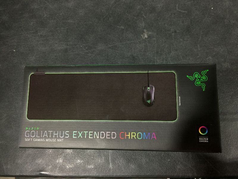 Photo 2 of Razer Goliathus Extended Chroma Gaming Mouse Mat - Balanced Control - Black