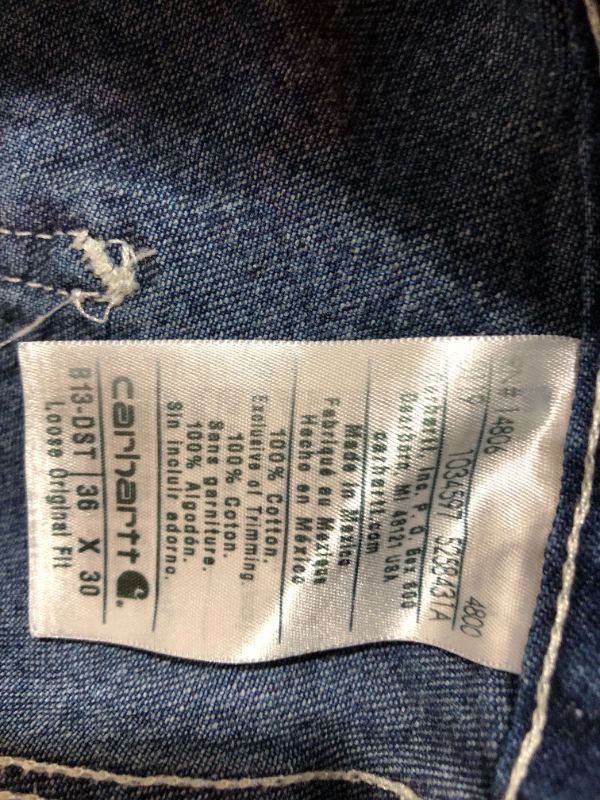 Photo 2 of Carhartt 174 Loose-Fit Work Dungaree .