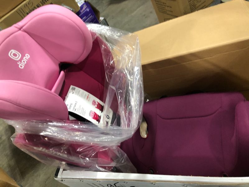 Photo 2 of Diono Cambria 2 Latch, 2-in-1 Belt Positioning Booster Seat, High-Back to Backless Booster XL Space & Room to Grow, 8 Years 1 Booster Seat, Pink