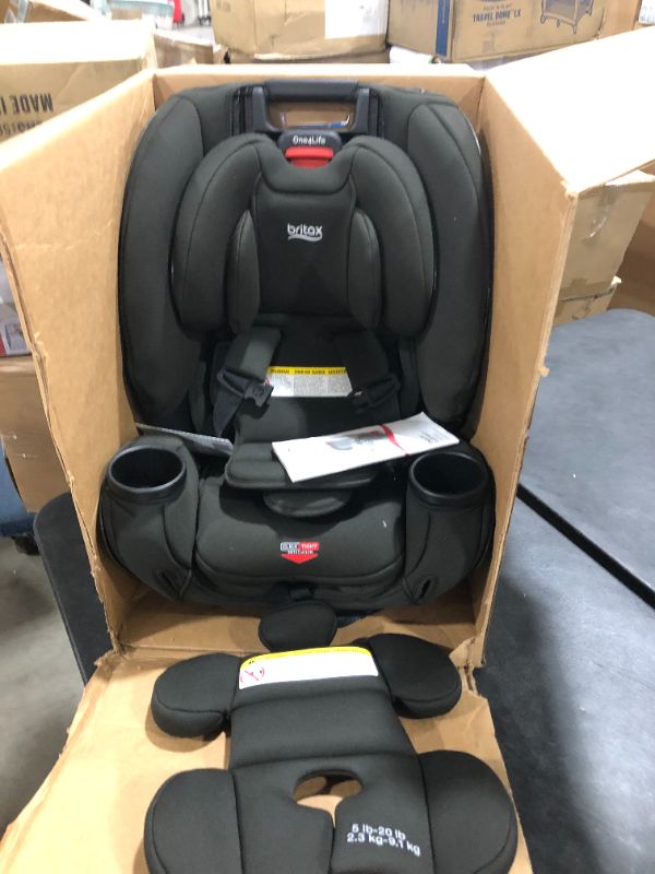 Photo 2 of Britax One4Life ClickTight All-In-One Car Seat – 10 Years of Use – Infant, Convertible, Booster – 5 to 120 Pounds - SafeWash Fabric, Eclipse Black , 20.5 x 19.5 x 25 Inch (Pack of 1)