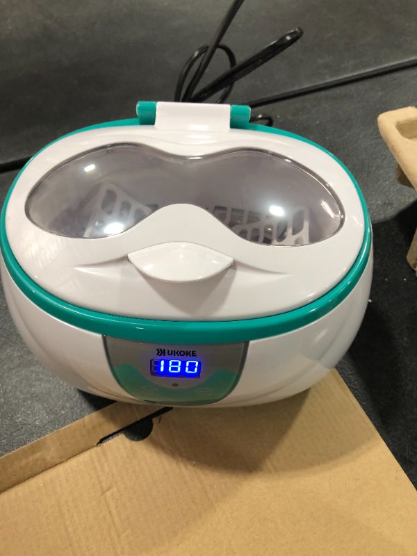 Photo 2 of Ultrasonic Cleaner Ukoke UUC06G Professional Ultrasonic Jewelry Cleaner with Timer Portable Household Ultrasonic Cleaning Machine