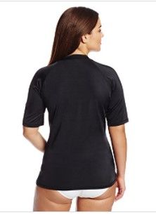 Photo 1 of Kanu Surf Women's Solid UPF 50+ Swim Shirt Rashguard 3xL
