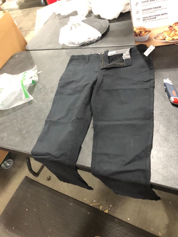 Photo 1 of Amazon Basics Black Khakis, 34 x 29