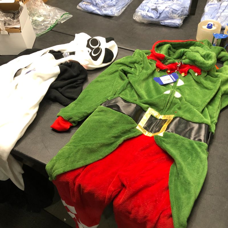 Photo 1 of Funziez EZ Costume Onesies 2 Pack, Elf Small Panda XL
