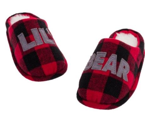 Photo 1 of FUNZIEZ! by Silver Lilly - Lil' Bear Slippers - Kids - Holiday House Shoe - Family Slippers (11-12)