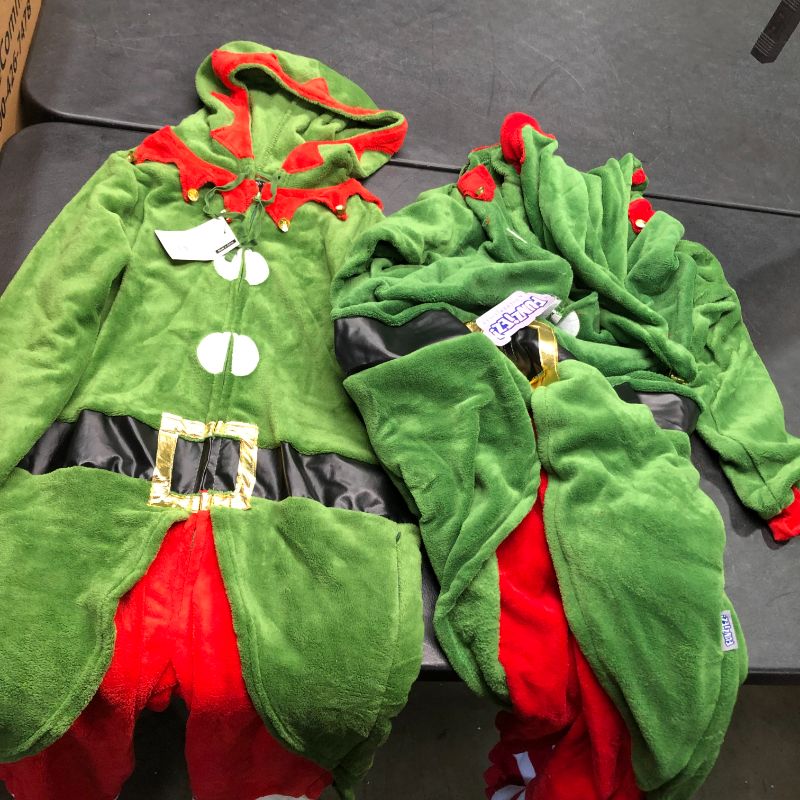 Photo 1 of Funziez EZ Costume Onesie 2 Pack, Elf Small and XL