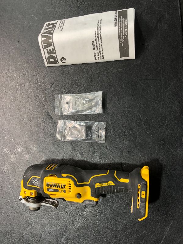 Photo 2 of DEWALT 20-Volt MAX XR Cordless 3-speed Brushless Oscillating Multi Tool DCS356B