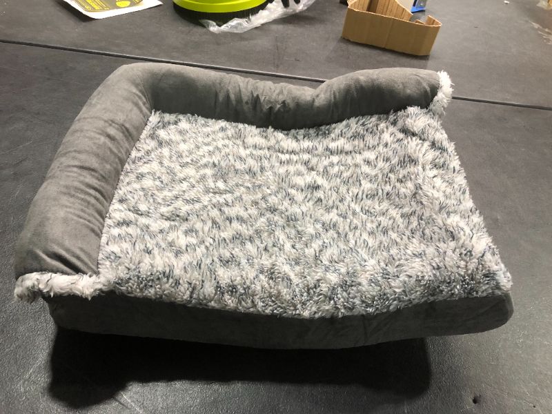 Photo 1 of 12x18 inch Grey and White Dog Bed