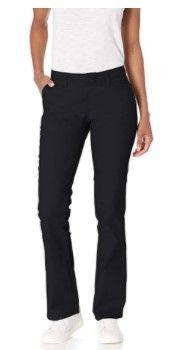 Photo 1 of Dickies Women's Flat Front Stretch Twill Pant Slim Fit Bootcut
