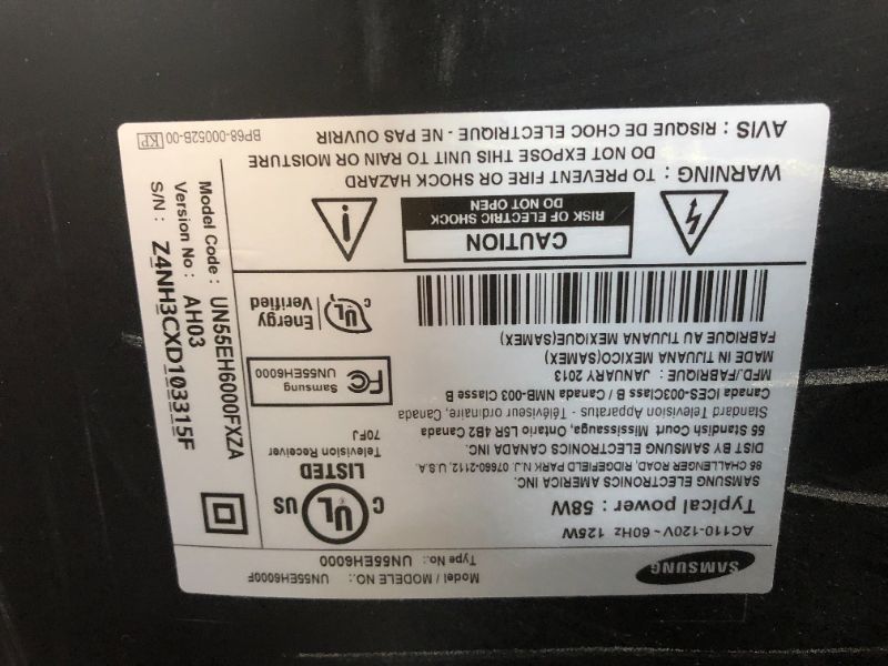 Photo 2 of SAMSUNG 55-Inch Class Crystal UHD AU8000 Series - 4K UHD HDR Smart TV with Alexa Built-in (UN55AU8000FXZA, 2021 Model)
