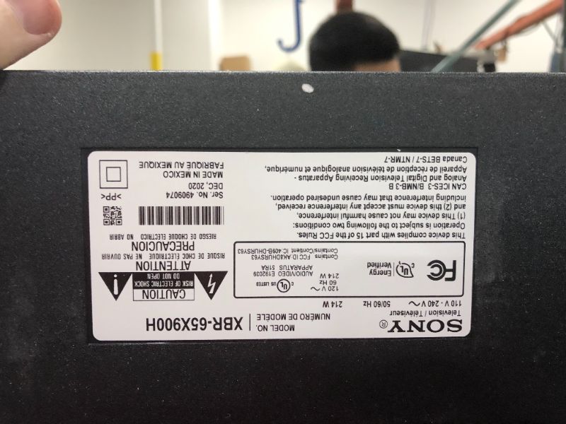 Photo 1 of Sony X900H 65-inch TV: 4K Ultra HD Smart LED TV with HDR, Game Mode for Gaming, and Alexa Compatibility - 2020 Model
