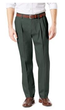 Photo 1 of Dockers Men's Classic Fit Signature Khaki Lux Cotton Stretch Pants - Pleated (Regular and Big & Tall)
