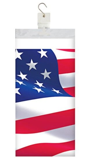 Photo 1 of Creative Converting Patriotic Border Paper Table Cover 54 x 102 inches 
