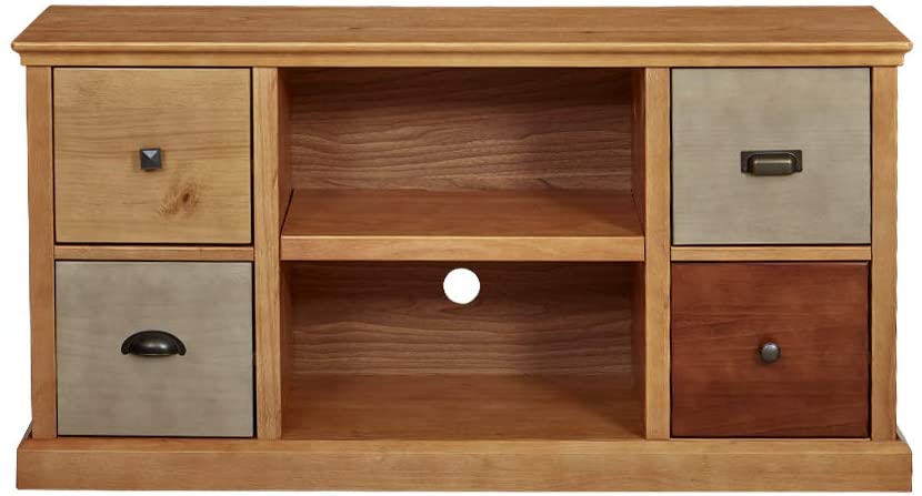 Photo 1 of Amazon Brand – Ravenna Home Classic Solid Wood Media Center, 47"W