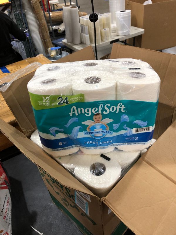 Photo 2 of Angel Soft Toilet Paper with Fresh Linen Scent, 48 Double Rolls= 96 Regular Rolls, 200+ 2-Ply Sheets Per Roll