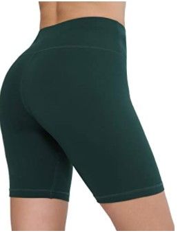 Photo 1 of CHRLEISURE Workout Booty Spandex Shorts for Women, High Waist Soft Yoga Bike Shorts - XL