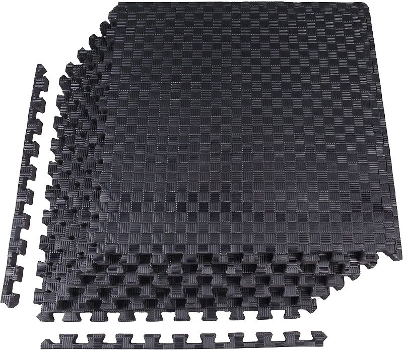 Photo 1 of BalanceFrom Puzzle Exercise Mat with EVA Foam Interlocking Tiles (24 SQ FT, 1 IN THICK)