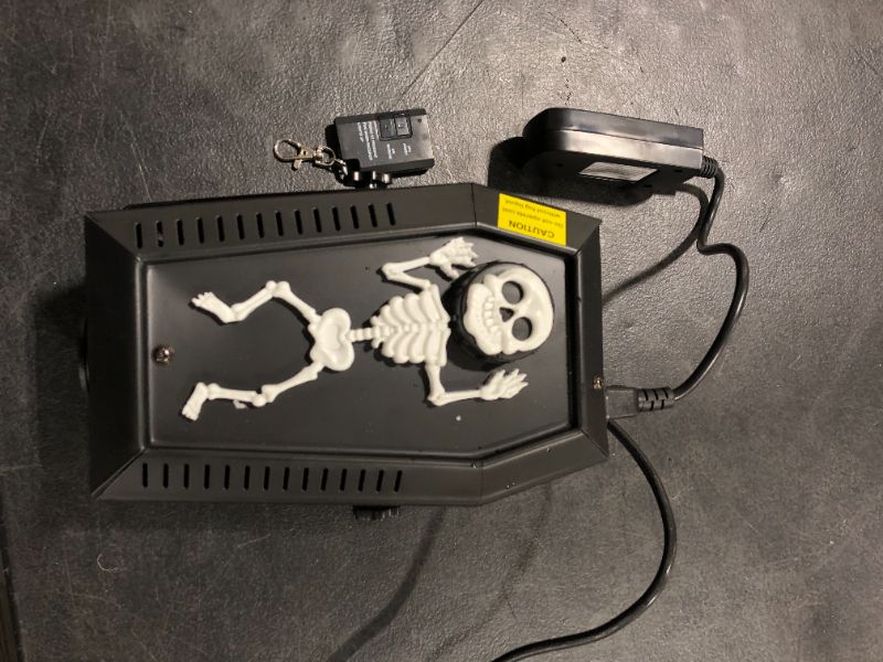 Photo 2 of 4.8 in. 400-Watt Coffin Skeleton Fog Machine
