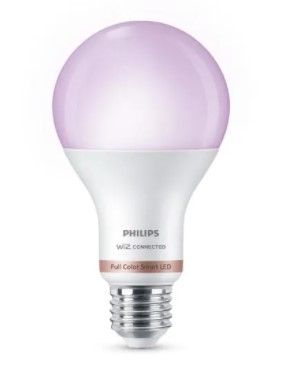 Photo 1 of Color and Tunable White A21 LED 100-Watt Equivalent Dimmable Smart Wi-Fi Wiz Connected Wireless LED Light Bulb
