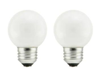 Photo 1 of 25-Watt Double Life G16.5 Incandescent Light Bulb (2-Pack)
