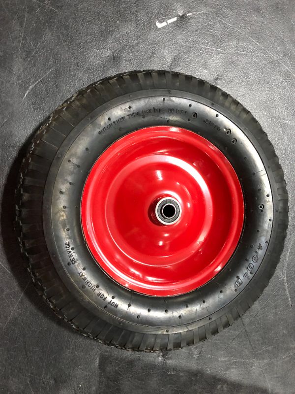 Photo 1 of 4.00-8 Rubber Wheel 