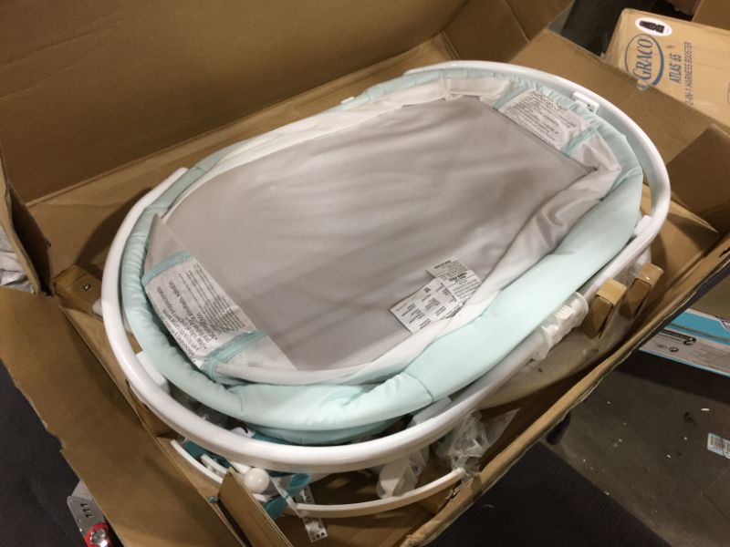 Photo 2 of Fisher-Price Soothing Motions Bassinet Pacific Pebble, Baby Bassinet with Soothing Lights, Music, Vibrations, and Motion
