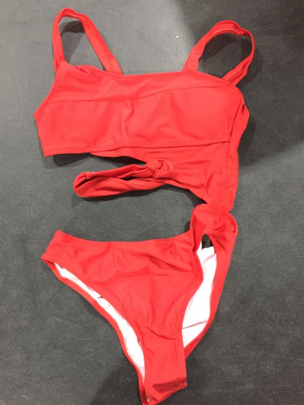 Photo 1 of 1 piece bikini red asian size medium 