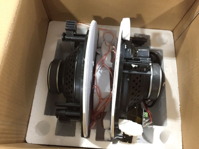 Photo 1 of Pyle PDICBT87 - Dual 8.0’’ Bluetooth Ceiling / Wall Speaker Kit, (2) Flush Mount 2-Way Speakers, 400 Watt