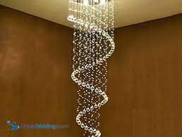 Photo 1 of Saint Mossi Modern Contemporaray LED K9 Crystal Droplet Chandelier Flushmount Swirl Design Ceiling Light
