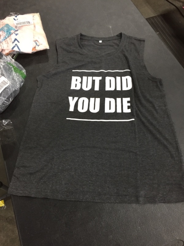 Photo 2 of 
But Did You Die Muscle Tee, Crossfit Shirt, Funny Workout Tank, Gym Shirt, Workout Shirt, Yoga Shirt,LARGE