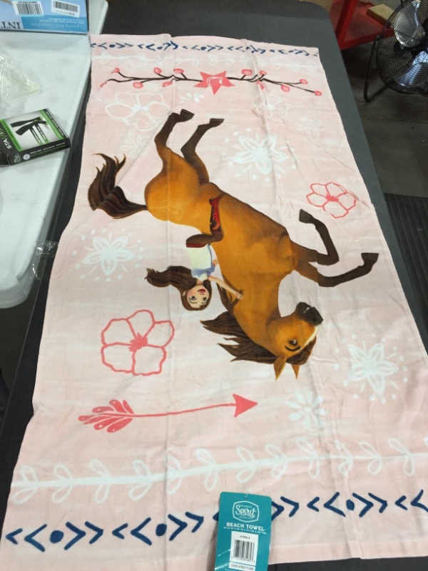 Photo 2 of Franco Kids Super Soft Cotton Beach Towel, 28 in x 58 in, Spirit Riding Free
