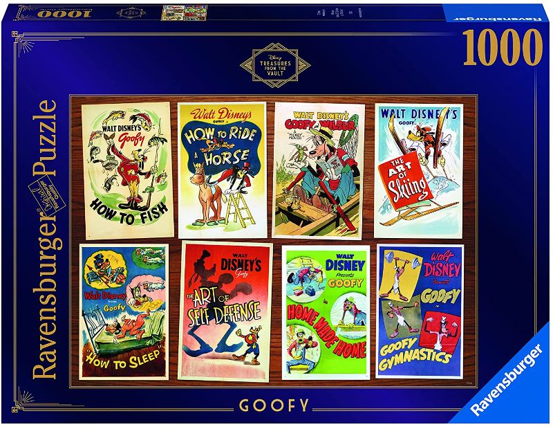Photo 1 of Ravensburger Disney Treasures from The Vault Goofy 1000 Piece Jigsaw Puzzle for Adults – Every Piece is Unique, Softclick Technology Means Pieces Fit Together Perfectly - Amazon Exclusive