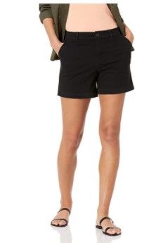 Photo 1 of Amazon Essentials Women's 5 Inch Inseam Chino Short, Size 4 Curvy