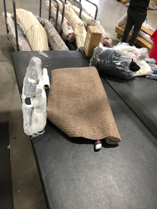 Photo 1 of Brown Runner Rug, Rubber Grip Bottom, 2' 7" x 5'