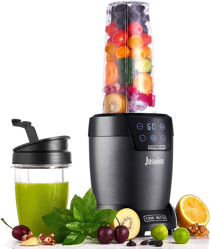 Photo 1 of Blender Smoothie Blender Blender for Shakes and Smoothies 1200W Digital Touch Screen Bullet Blender Smoothie Maker Countertop Blenders Blenders for Kitchen for Smoothies 18&35 OZ Cups with To-Go Lids