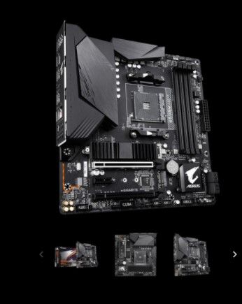 Photo 1 of AMD B550M AORUS PRO Motherboard Q-Flash Plus