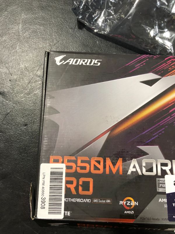 Photo 2 of AMD B550M AORUS PRO Motherboard Q-Flash Plus