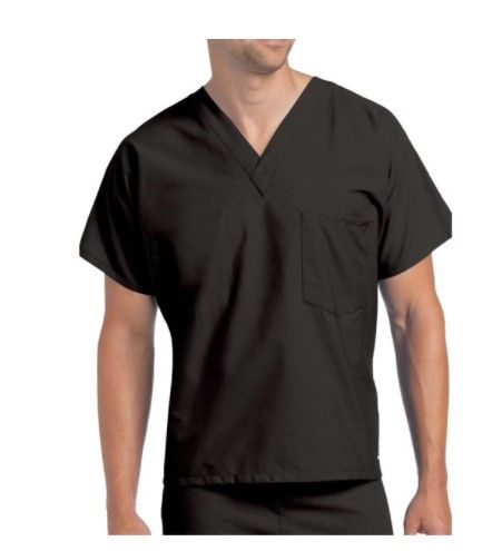 Photo 1 of Landau Unisex Reversible Dolman Sleeve V-Neck Scrub Top, Style 7502, Small Tall