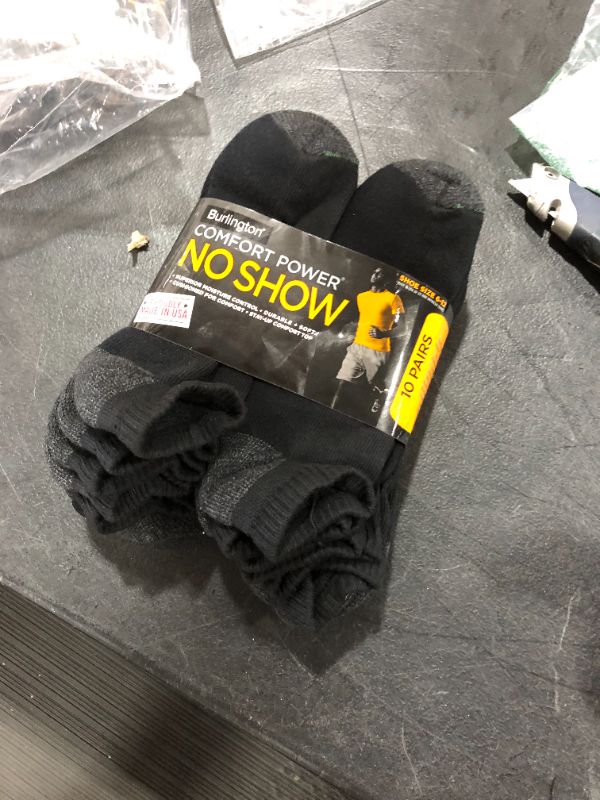 Photo 1 of Burlington Comfort Power Men's No Show Sock, 10 Pair Pack