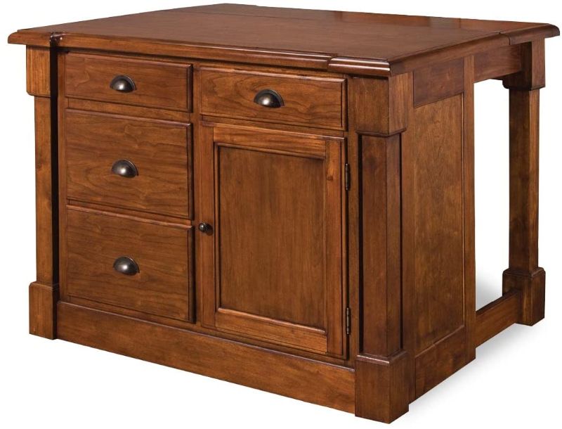 Photo 1 of Aspen Rustic Cherry Kitchen Island by Home Styles, BOX 1 of 3!