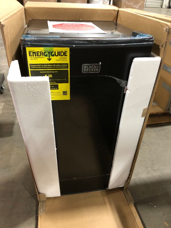 Photo 1 of Black & Decker BCRK32B Refrigerator with Freezer - 3.2 Cu ft - Black