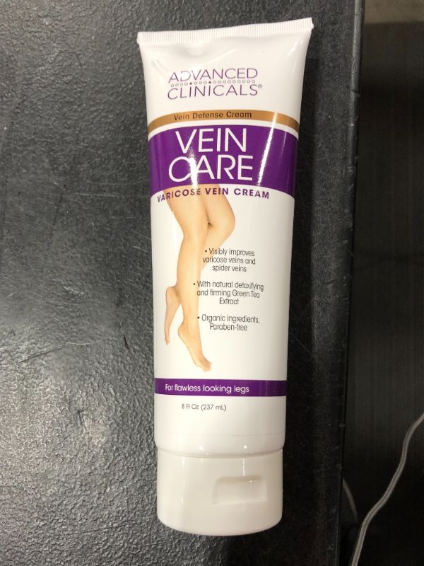 Photo 2 of Advanced Clinicals Vein Care- Eliminate The Appearance of Varicose Veins. Spider Veins. Guaranteed Results! (8oz)
