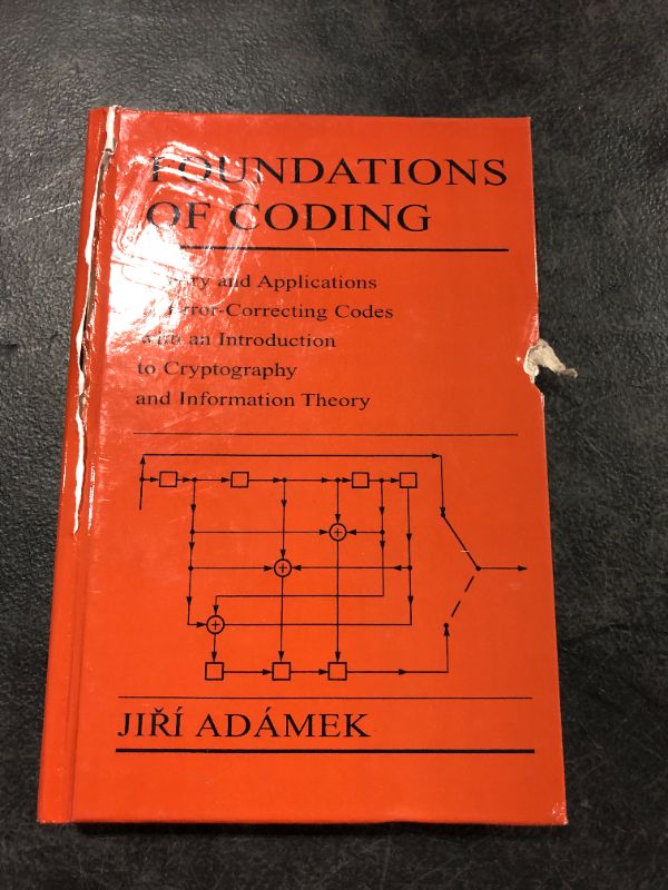 Photo 1 of Foundations of Coding: Theory and Applications of Error-Correcting Codes with an Introduction to Cryptography and Information Theory 1st Edition
