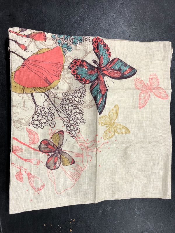 Photo 1 of 17x17 inch Pillow Shams with Spring patterns on them pack of 4 
