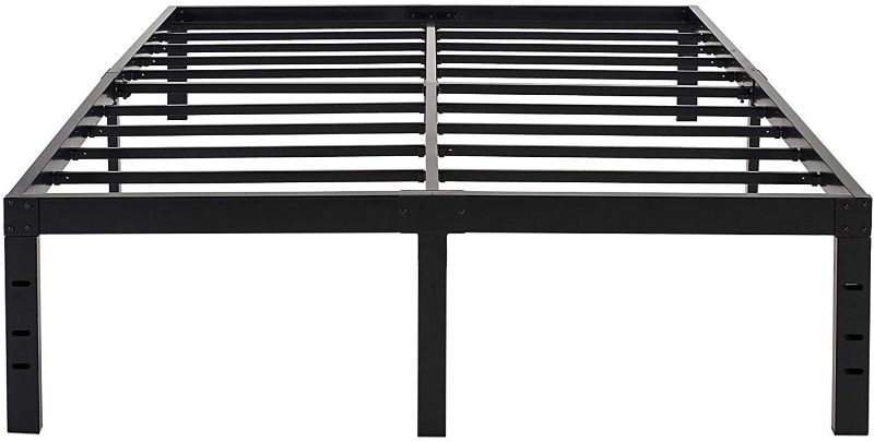 Photo 1 of 45MINST 18 INCH MAXIMUM STORAGE BED FRAME/REINFORCED PLATFORM /3500LBS HEAVY DUTY/EASY ASSEMBLY/ MATTRESS FOUNDATION/STEEL SLAT/NOISE FREE, QUEEN
