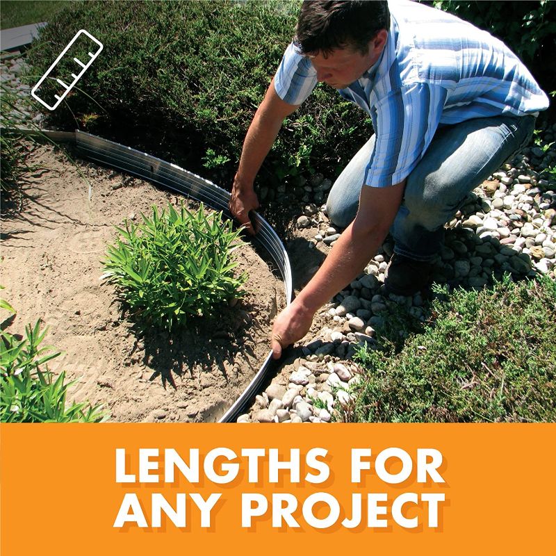 Photo 2 of Dimex EasyFlex Aluminum Landscape Edging Project Kit, Will Not Rust Like Steel, Black (1806BK-24C)
