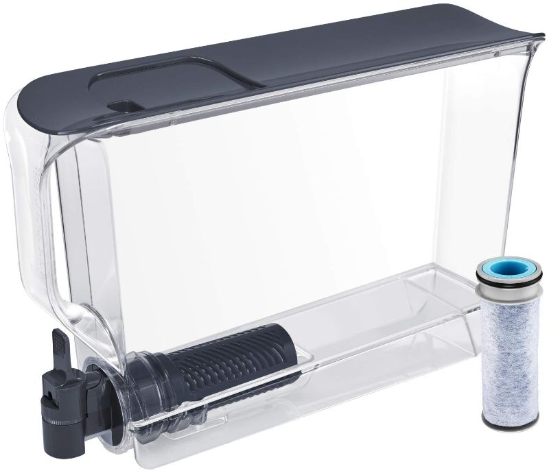 Photo 1 of Brita Stream UltraMax Water Filter Dispenser, Dark Blue, Extra Large 25 Cup, 1 Count
