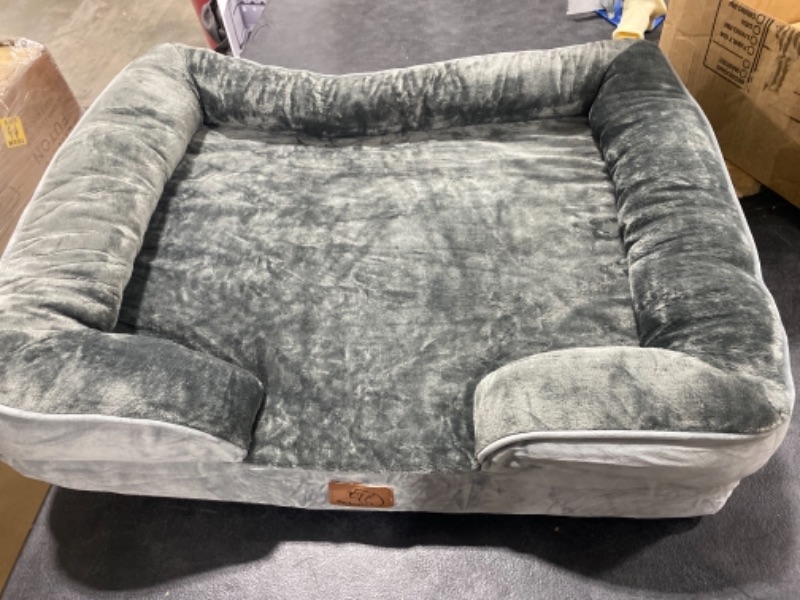 Photo 1 of Bedsure Large Orthopedic Dog Bed for Large Dogs - Big Waterproof Dog Bed Large, Foam Sofa with Removable Washable Cover, Waterproof Lining and Nonskid Bottom Couch, Pet Bed
