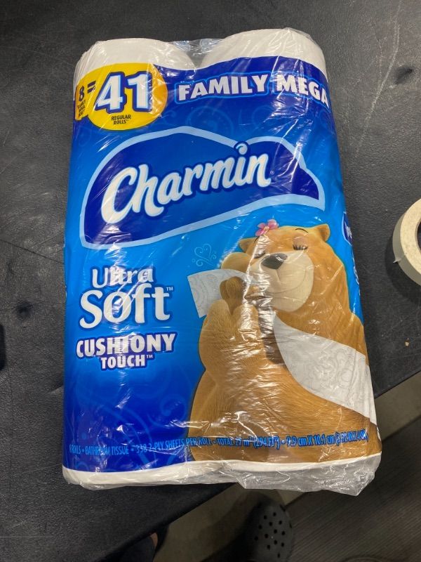 Photo 1 of Charmin Ultra Soft Cushiony Touch Toilet Paper, 16 Family Mega Rolls